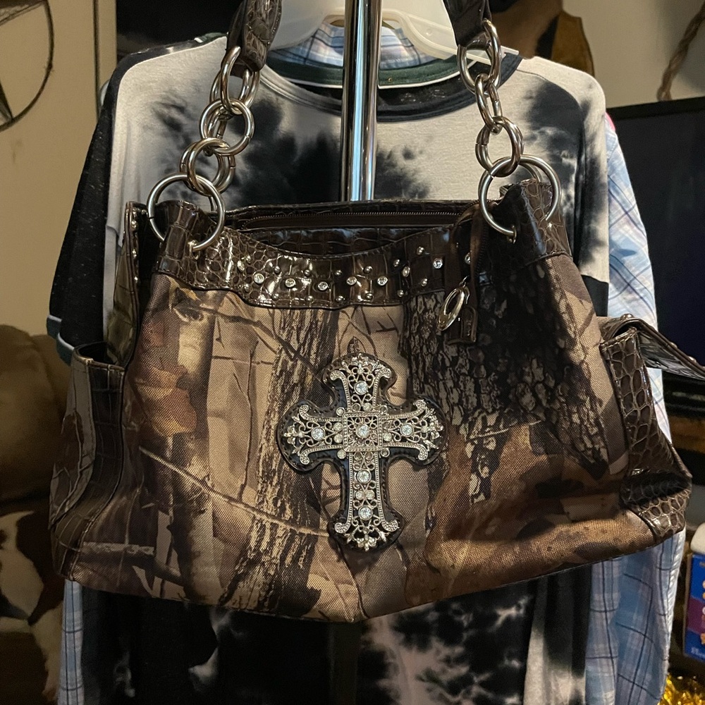 Western style concealed carry purse EUC